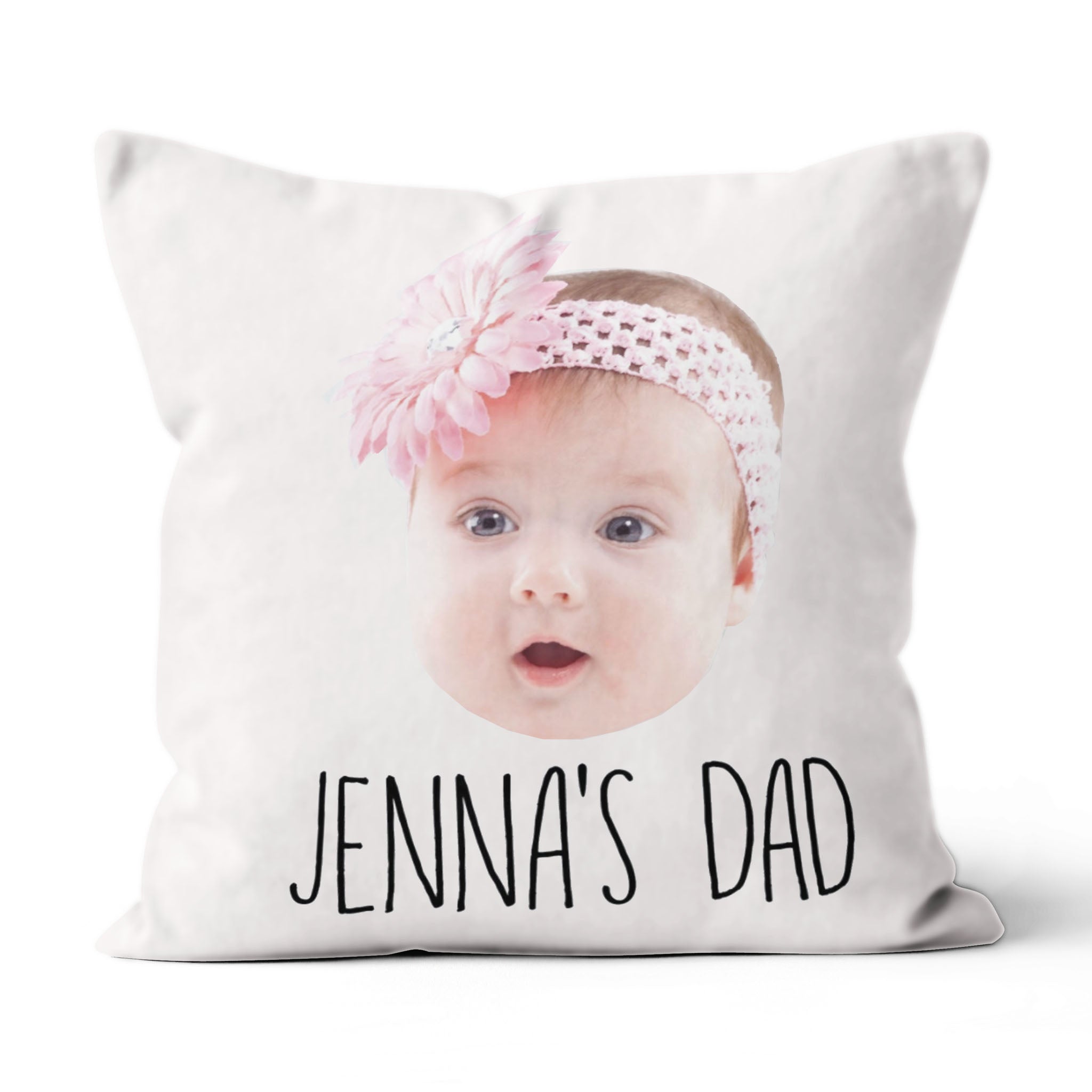 Baby Photo Gift, Baby Photo Pillow For Dad, Baby Face Gift Pillow, Personalized Photo Gift For Dad, Fathers Day Gift