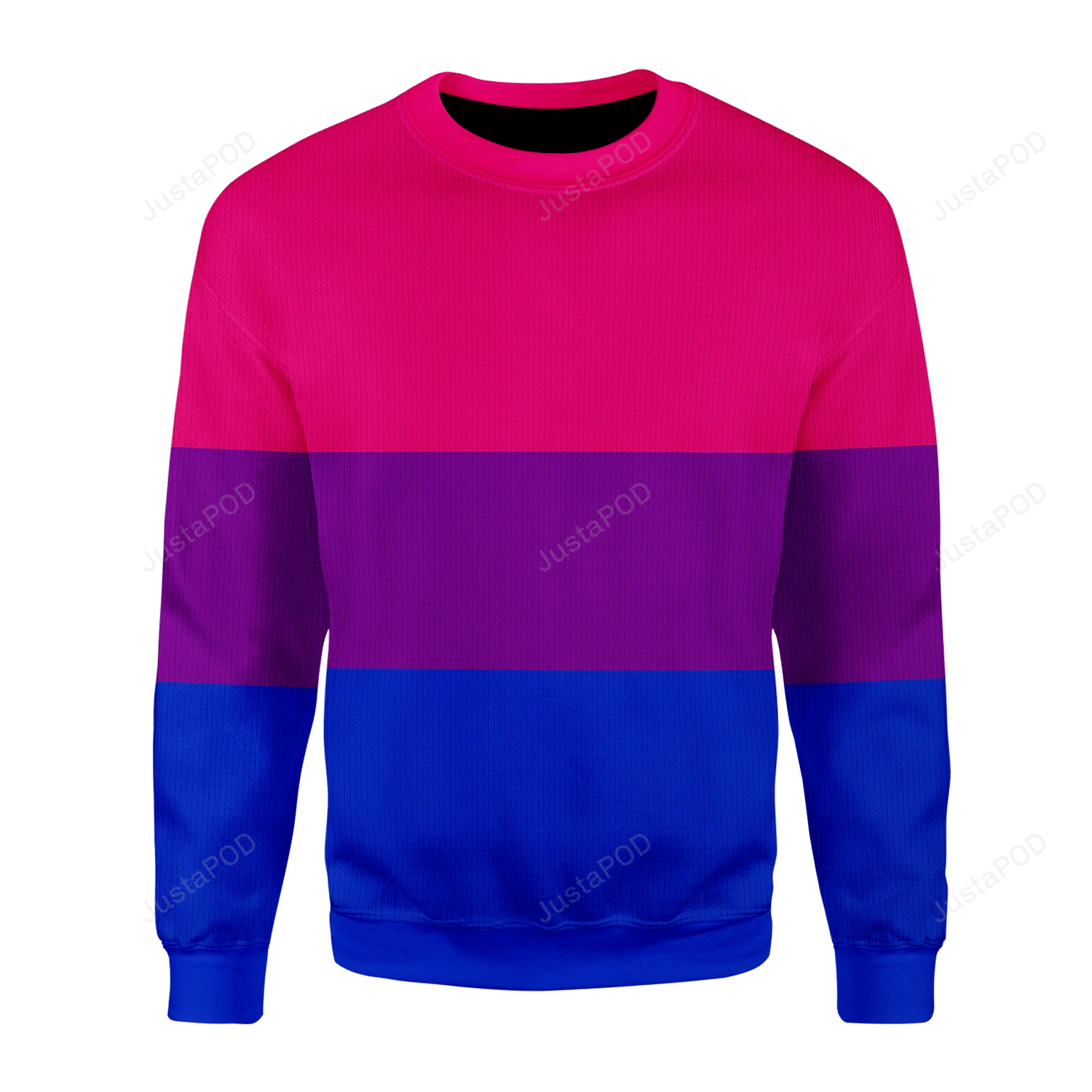 Bisexual Flag Ugly Christmas Sweater, All Over Print Sweatshirt