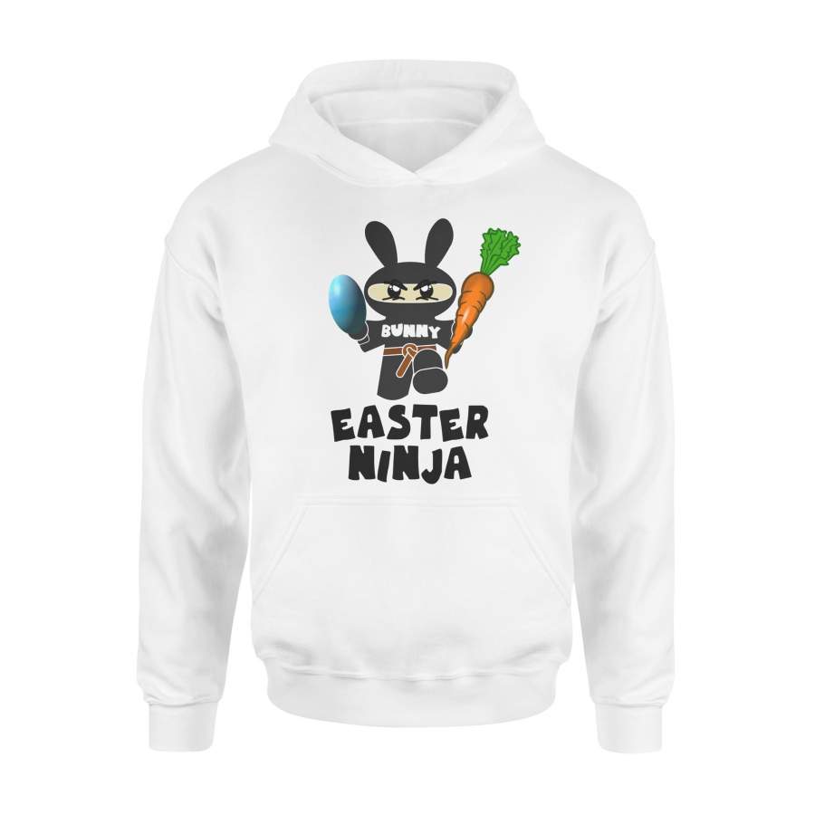 Easter For Boys Easter Ninja Bunny Hoodie