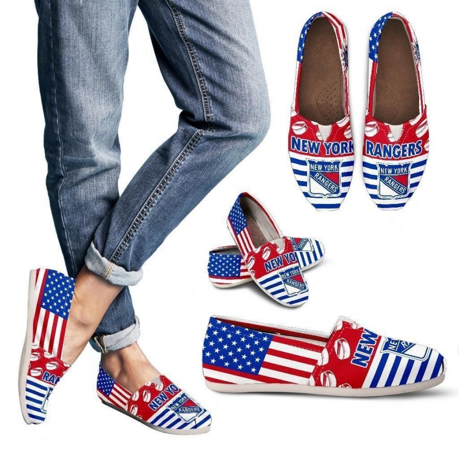 American Flag New York Rangers Casual Shoes #815