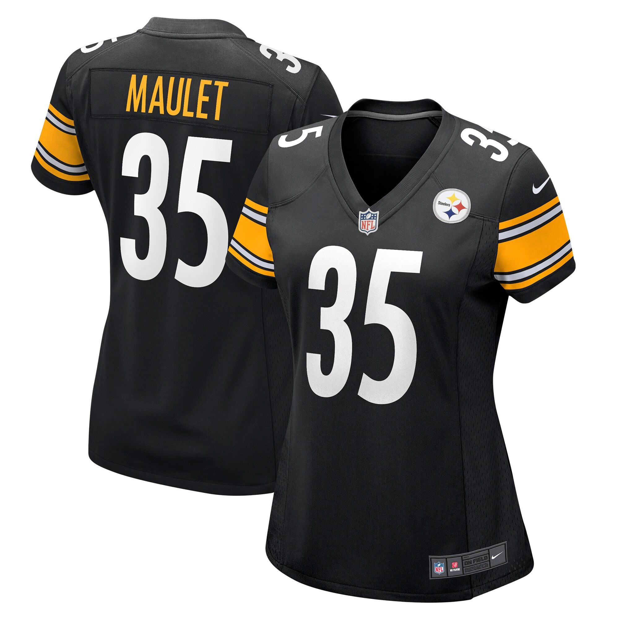 Arthur Maulet Pittsburgh Steelers Womens Game Jersey – Black NFL