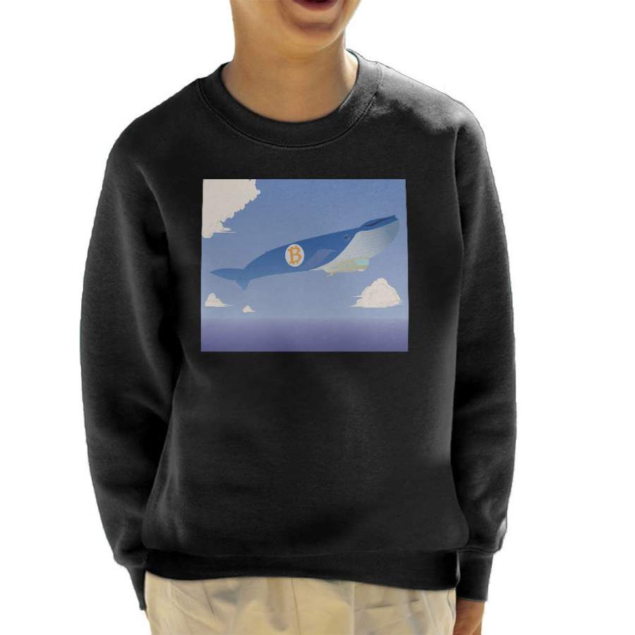 Bitcoin Air Whale Kid’s Sweatshirt