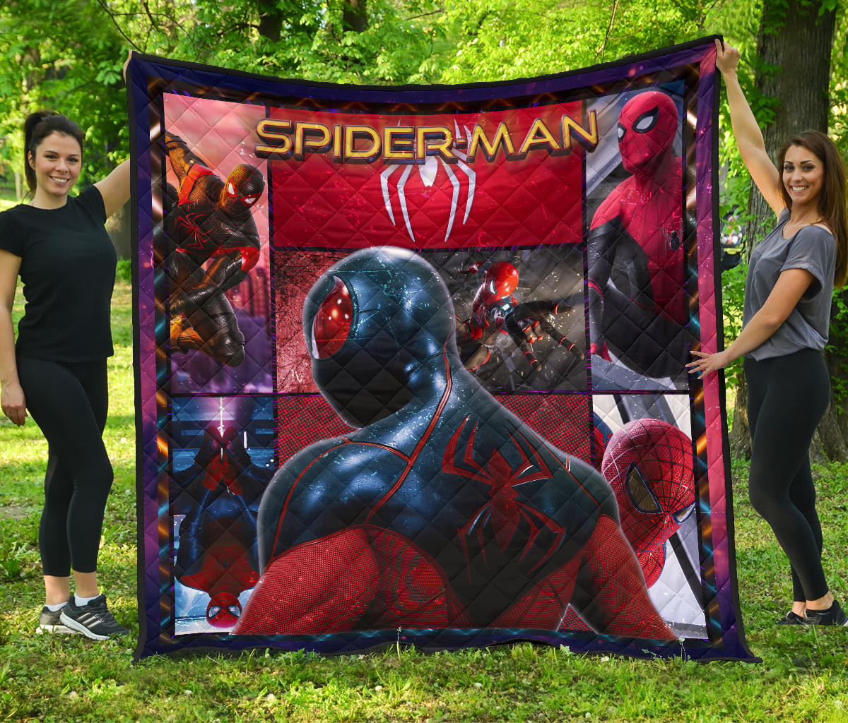 Spider Man Miles Gonzalo Morales Premium Quilt Blanket Movie Home Decor Custom For Fans Nt042902