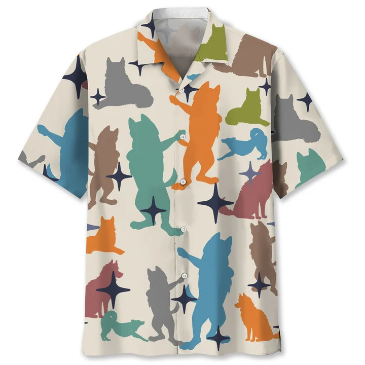 Husky Vintage Hawaii Hawaii Shirt For Summer Gift Dog Lovers Ha89399