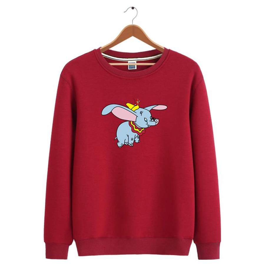 Flying Elephant Cotton Sweatshirt for Adult Winter Sweatshirt