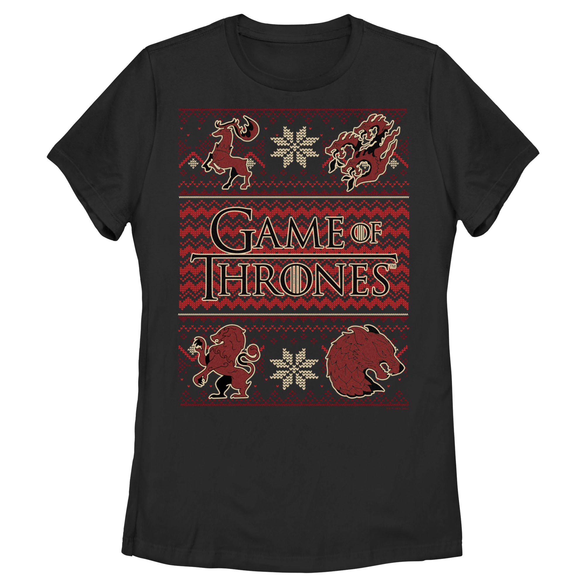 Women’S Game Of Thrones Christmas Ugly Sweater T-Shirt