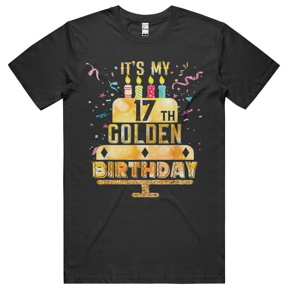 17th Birthday It’s My 17th Golden Birthday Vintage Unisex Shirt