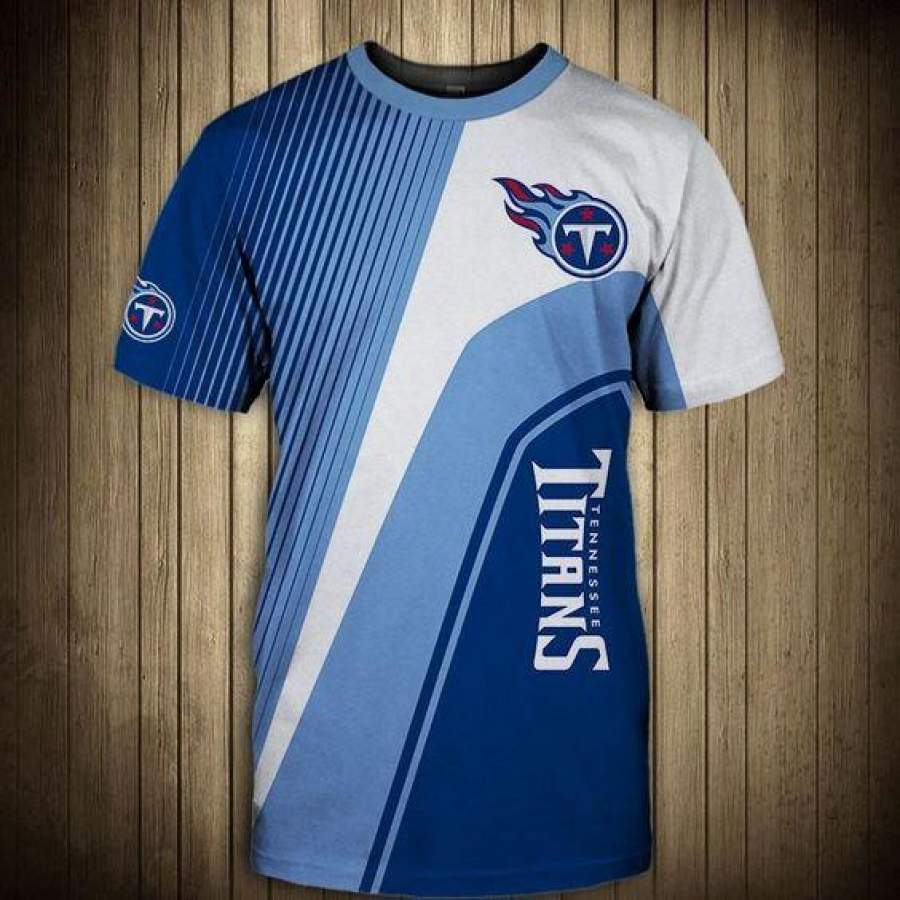 Tennessee Titans T-Shirt 3D All Over Print Custom 3D Tennessee Titans Graphic Printed 3D T-Shirt 3D All Over Print All Over Print Tee For Men For Women