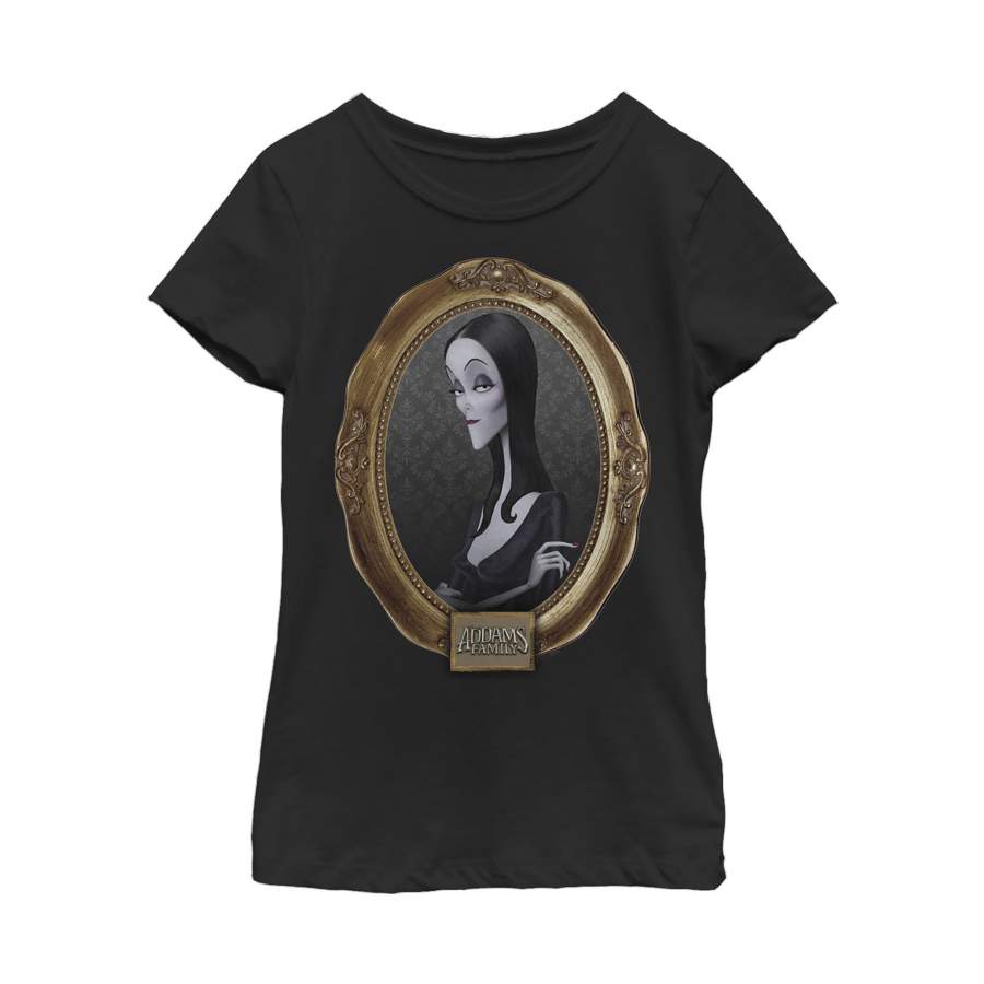 Addams Family Girl’s Morticia Classic Frame  T Shirt