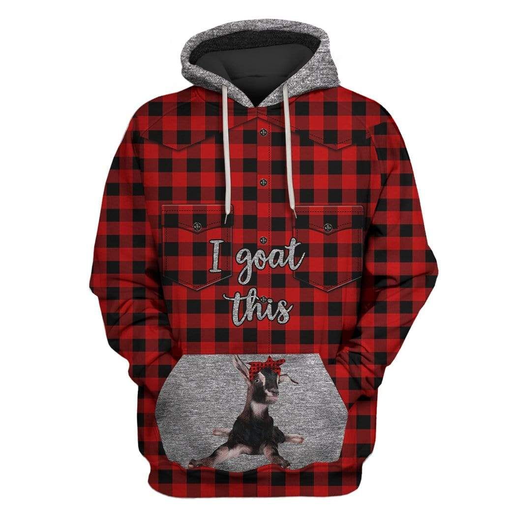 Flowermoonz Plaid I Goat This Custom T-Shirt - Hoodies Apparel x TeeAndYou 