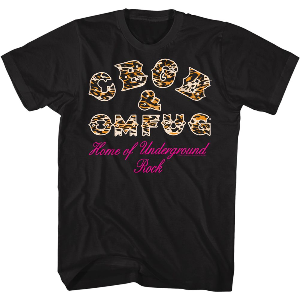 CBGB – Leopard Logo | Black S/S Adult T-Shirt