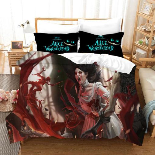 Alice In Wonderland 20 Duvet Cover Pillowcase Home Decor 3D Bedding Set