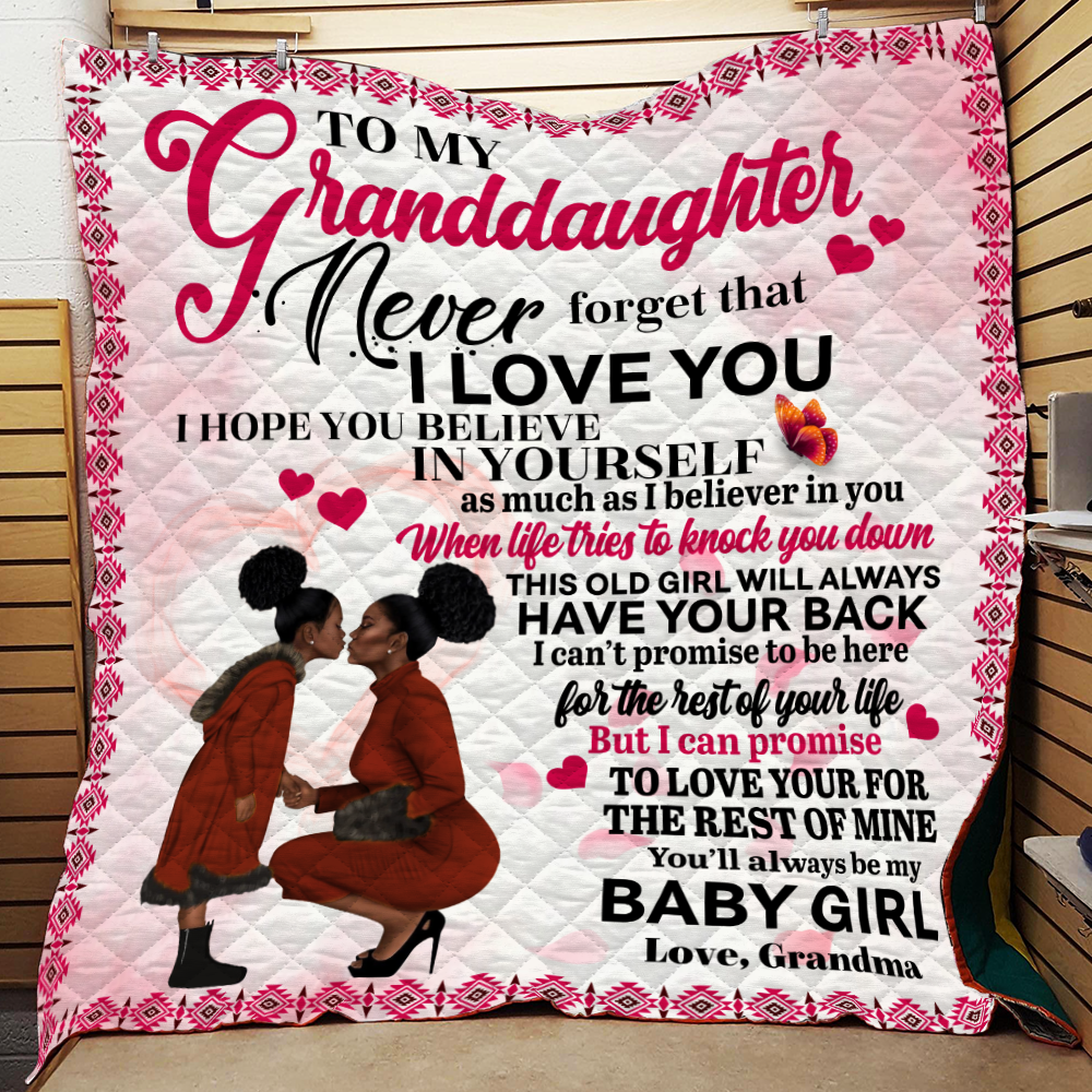 To My Granddaughter Quilt