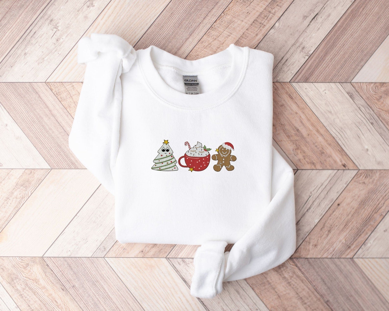 Christmas Embroidered Halloween Sweatshirt