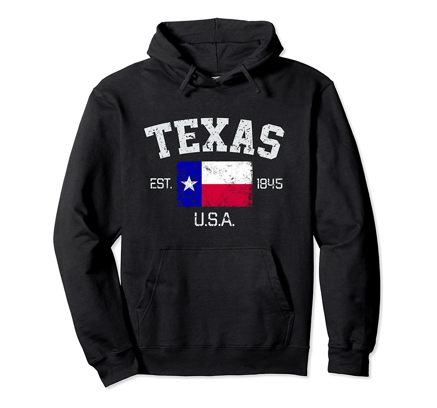 Vintage Texas Austin EST 1845 Souvenir Gift Pullover Hoodie, T-Shirt, Sweatshirt, Tank Top, Racerback, Dolman