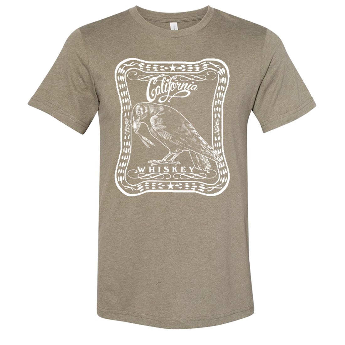 California Crow Whiskey Asst Colors Sueded Tee
