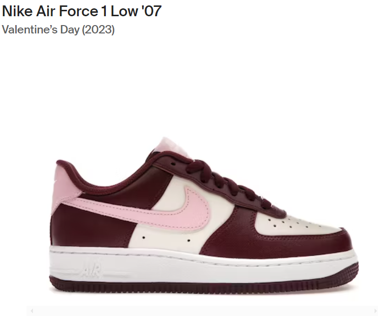 Nike Air Force 1 Low ’07 Valentine?s Day 2023 601995