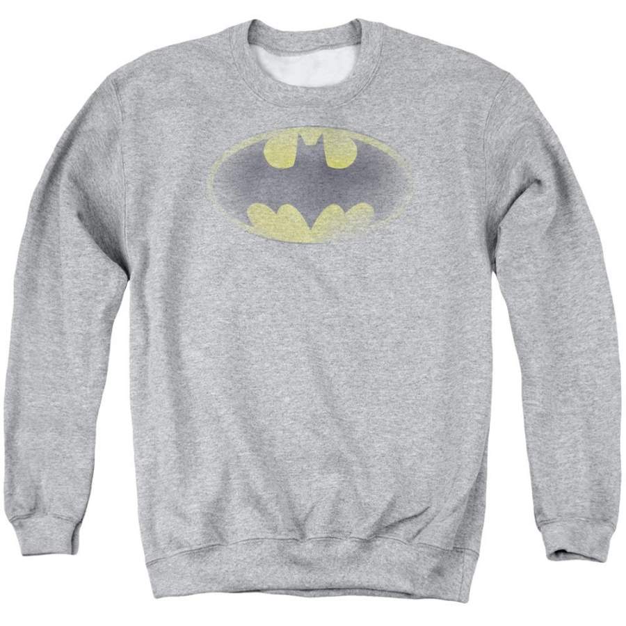 Batman – Faded Logo Adult Crewneck Sweatshirt