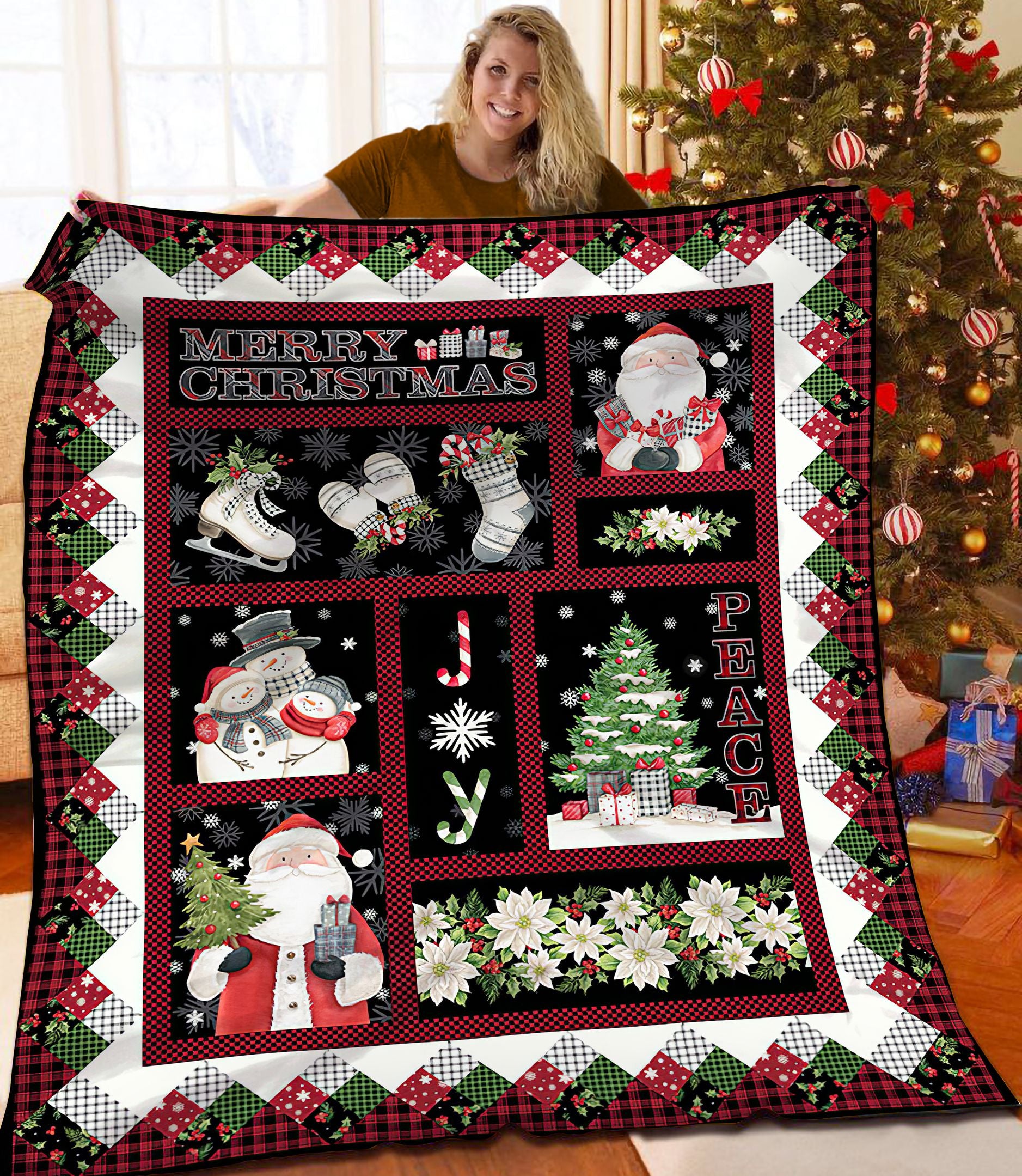 Christmas Dqa161104Na Quilt Blanket