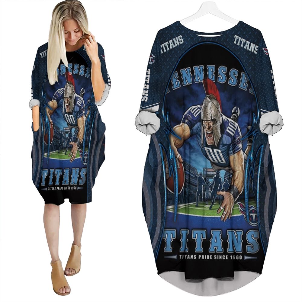 Tennessee Titans Pride Since 1960 AFC South Division Champions Super Bowl 2021 Personalized Batwing Pocket Dress