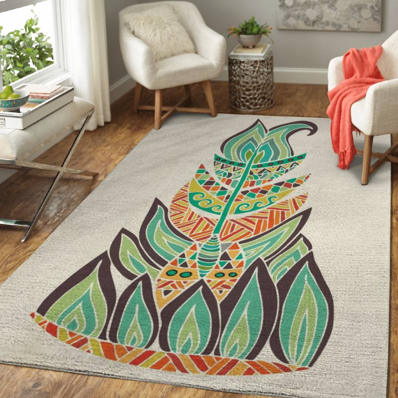 Tribal Feather – Animals Area Rug Carpet