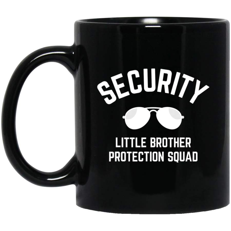 Security Brother Protection Squad – Boys Toddler 11oz 15oz Black Mug Happy Easter Day Funny Colors Eggs Bunny Ears Peeps Cute