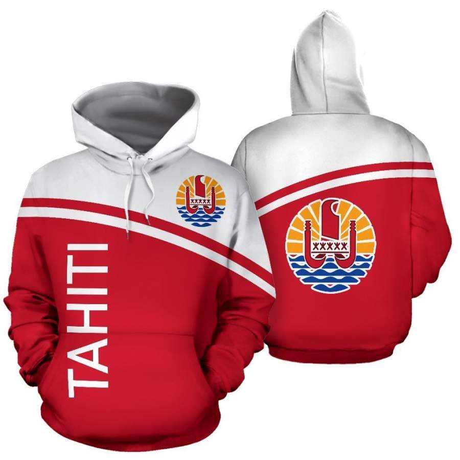 Tahiti All Over Zip-Up Hoodie – Curve Version – BN04