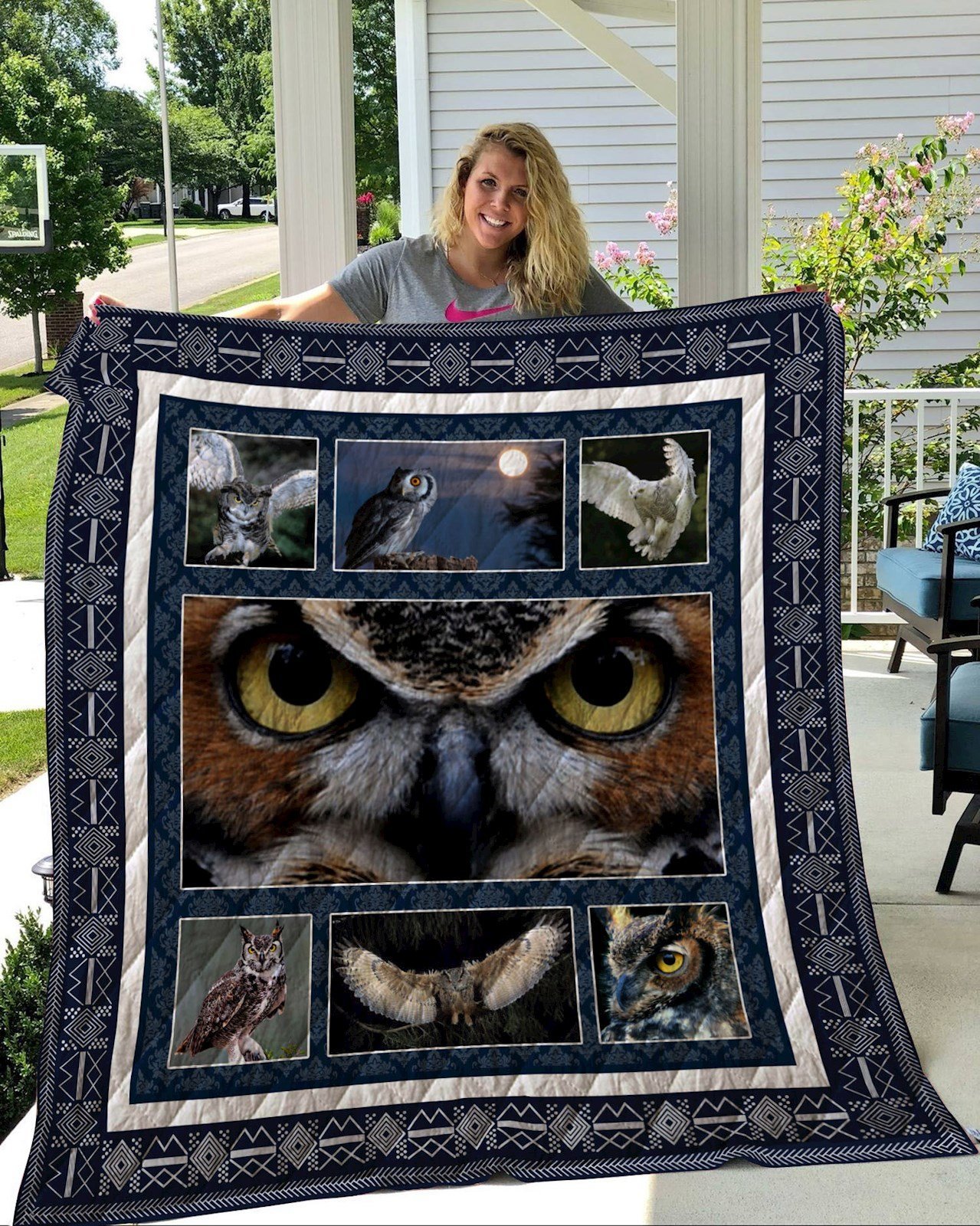 1 Owl Quilt Blanket