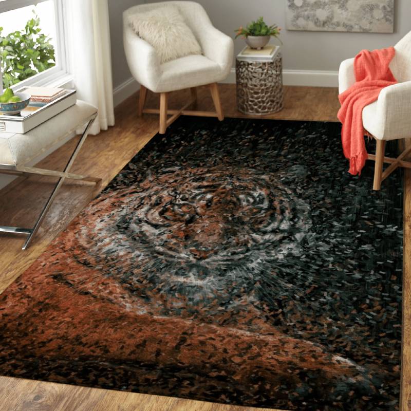 Tiger 03  – Animals Area Rug Carpet