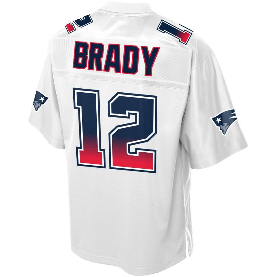 Tom Brady New England Patriots NFL Pro Line By Fanatics Branded Fade Fashion Jersey – White