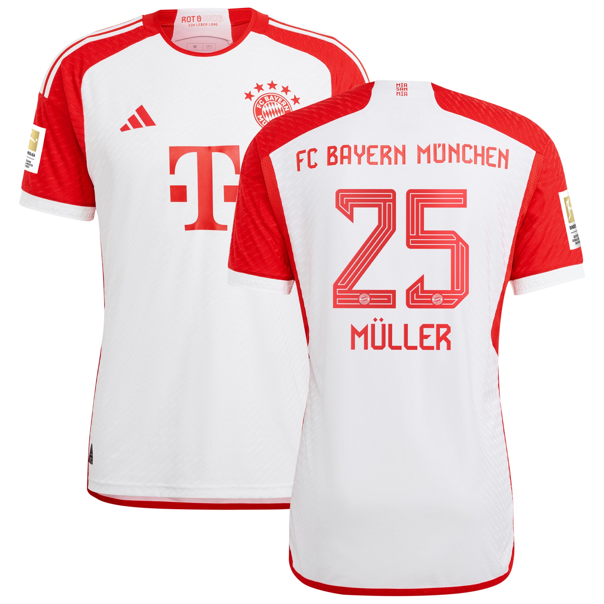 Thomas Müller Bayern Munich 2023/24 Home Authentic Jersey – White