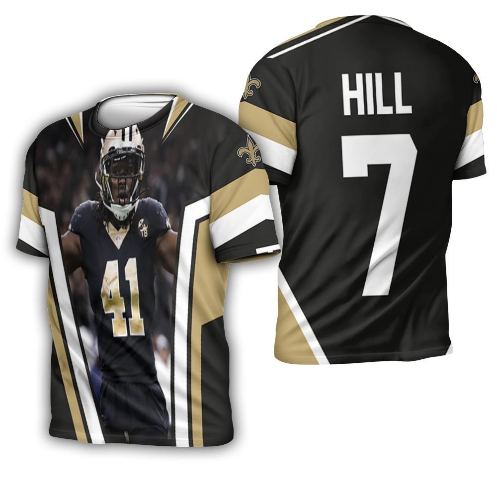 New Orleans Saints Taysom Hill 7 Legendary 3D T-Shirt