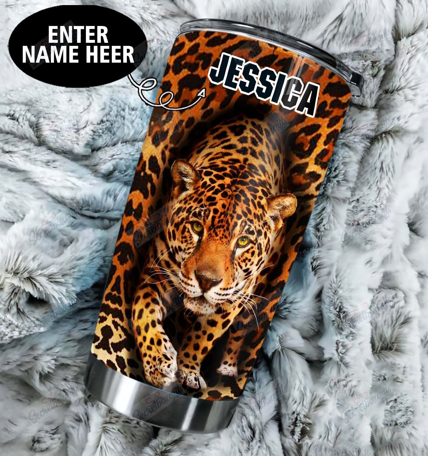 Tiger Personalized Bbb2509120Mh Stainless Steel Tumbler Travel Customize Name, Text, Number, Image