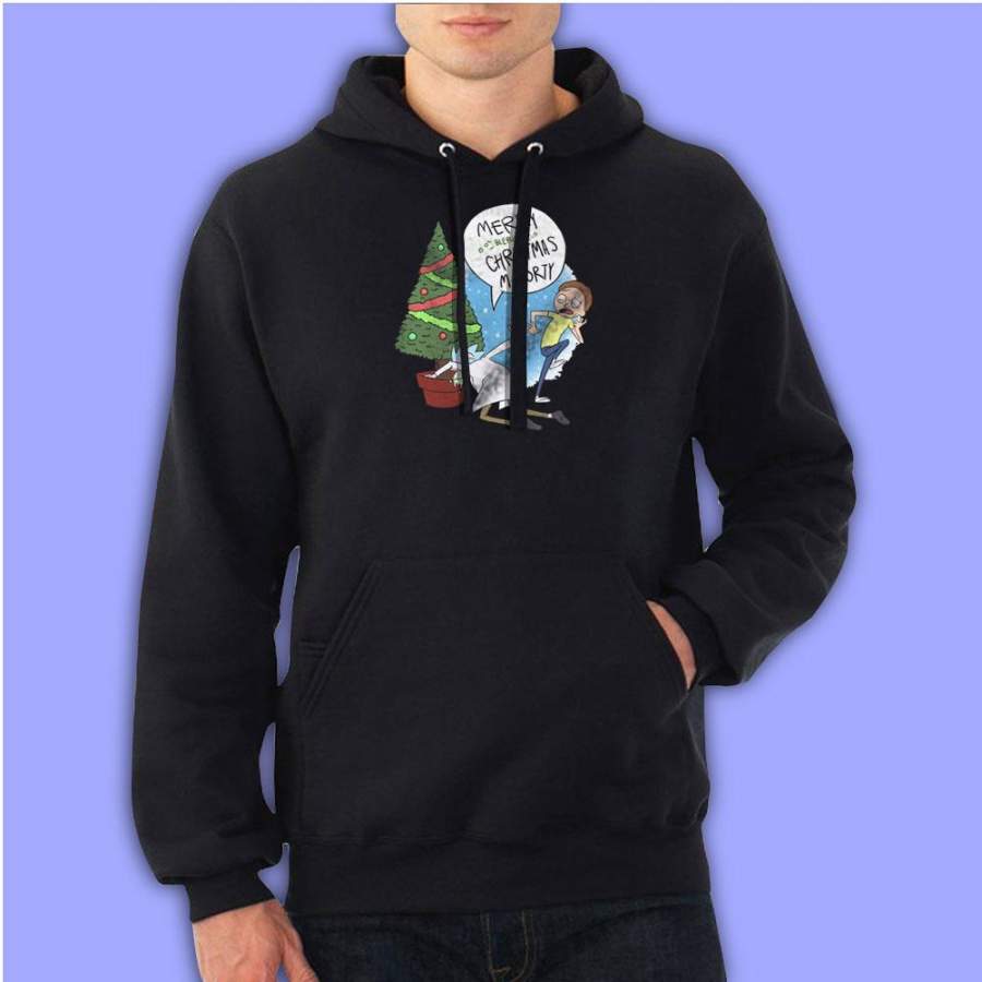 Merry Christmas Rick And Morty Men’S Hoodie