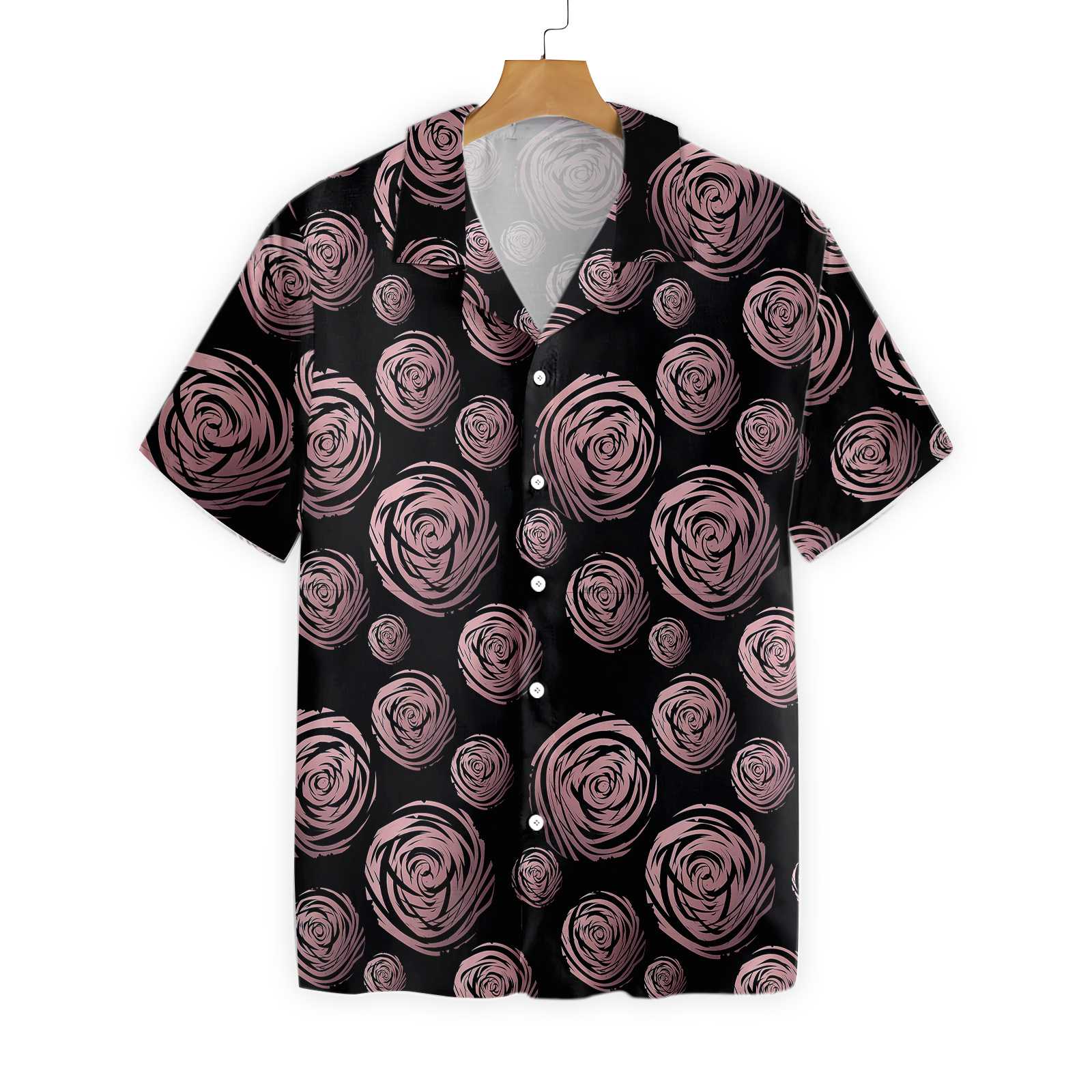 Rose Gold In Black Hawaii Shirt Ha15117