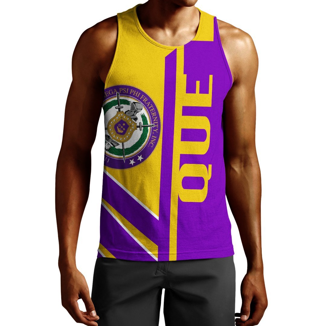 Wonderprint Tank Top Omega Psi Phi Opp Half Concept Men Tank Top