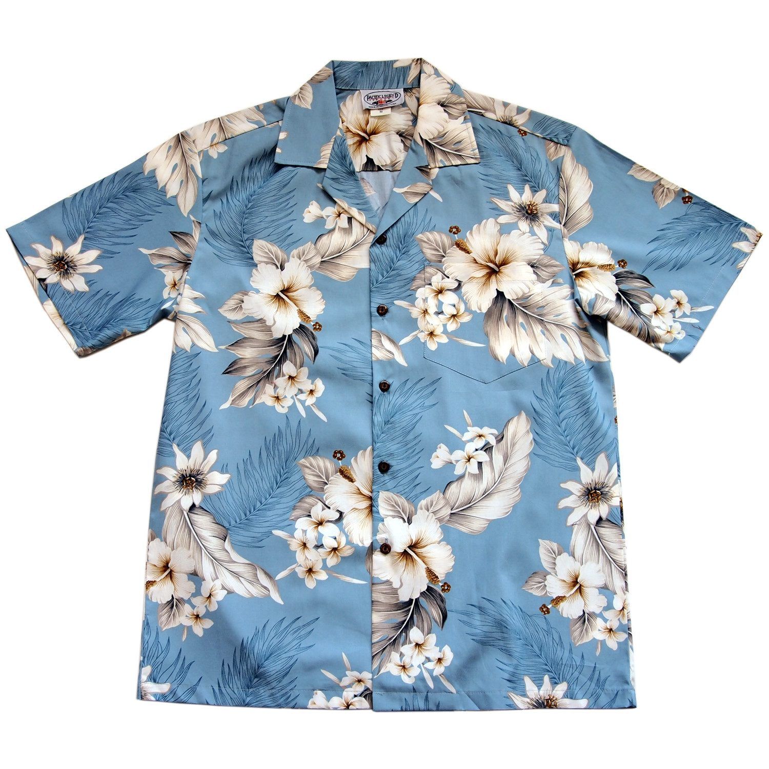 Sky Blue High Quality Hawaii Shirt Ha37102