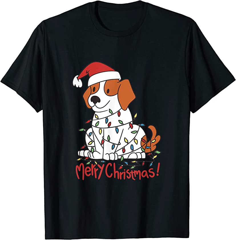 Merry Christmas Tree Beagle Dog Owner Puppy Pet Dog Lover T-Shirt