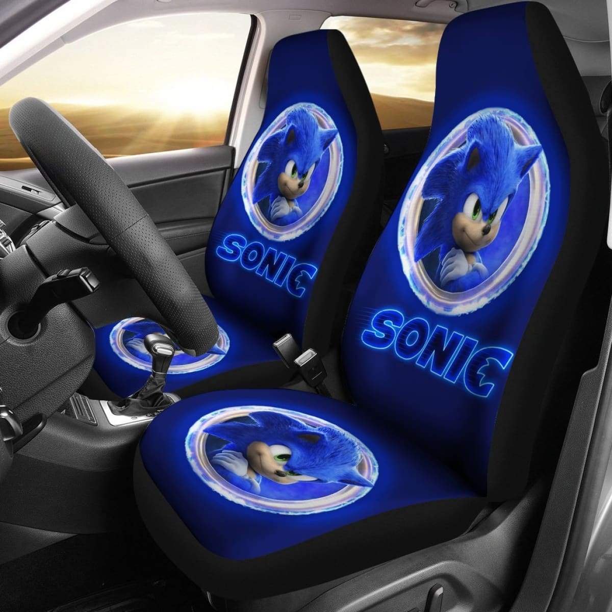 Sonic Car Seat Covers Sonic The Hedgehog Movie H040120 Universal Fit 225311