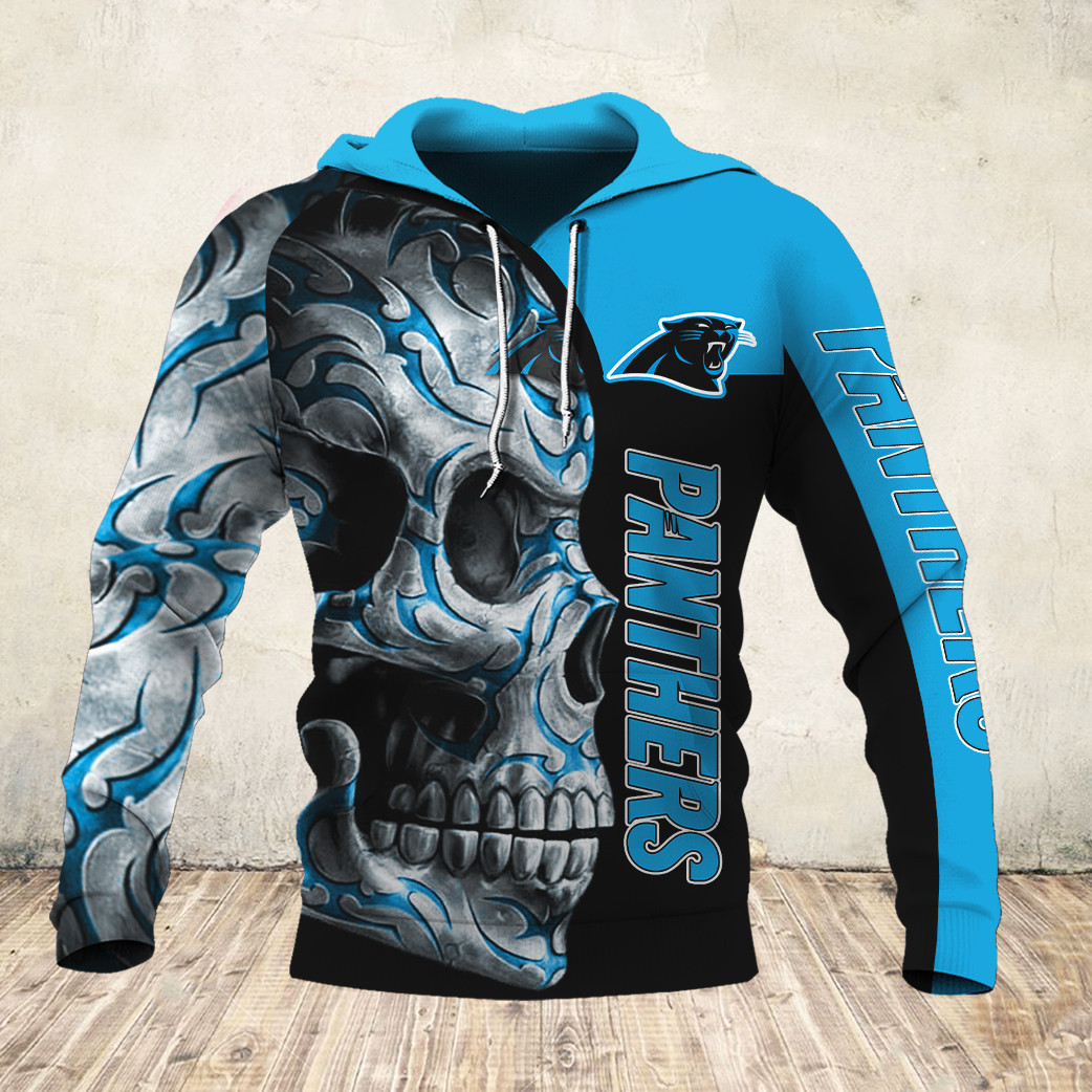 Carolina Football Hoodie, Carolina Football Skull Tattoo Hoodie, American Football Hoodie, Unisex, Hoodie, Zip Hoodie Fashion24Hs