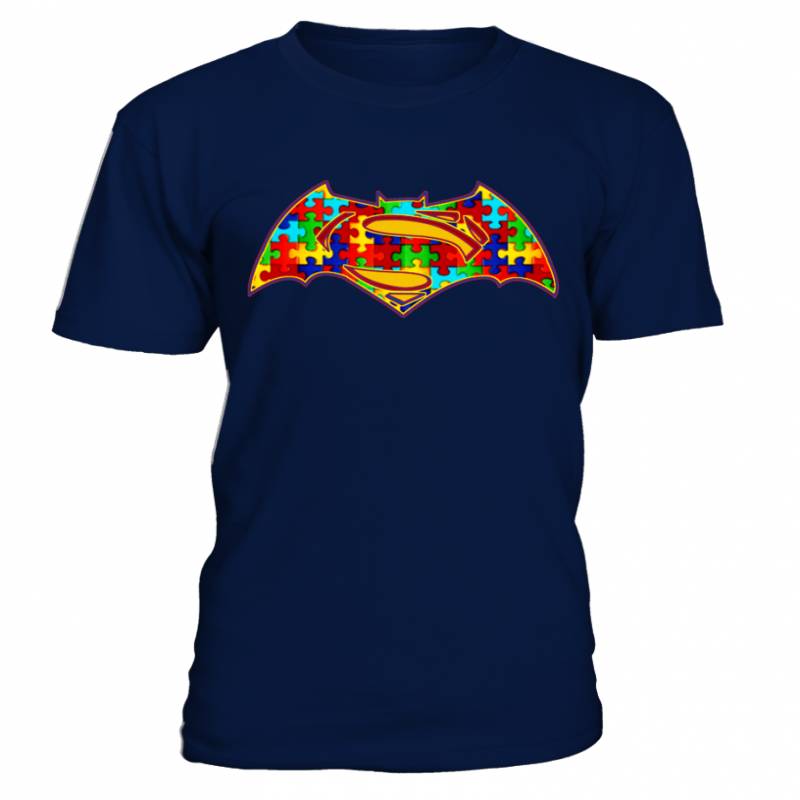 BATMAN  SUPERMAN AUTISM T shirts C-X9GSW