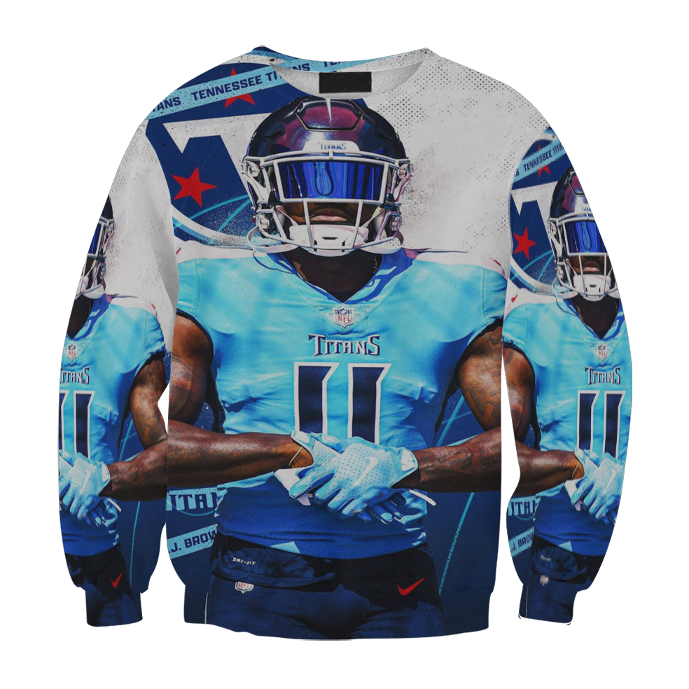 Tennessee Titans A J Brown2 Gift For Fan 3D Full Printing Sweatshirt