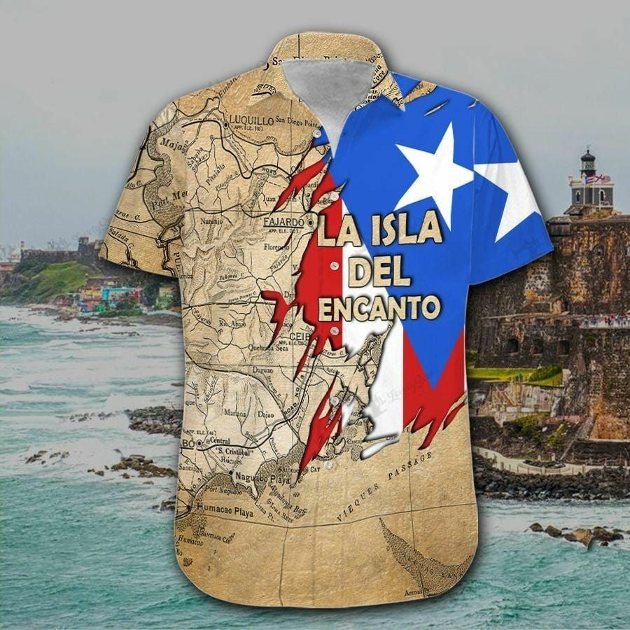 Hawaii Aloha Shirts Puerto Rico La Isla Del Encanto Ha103221