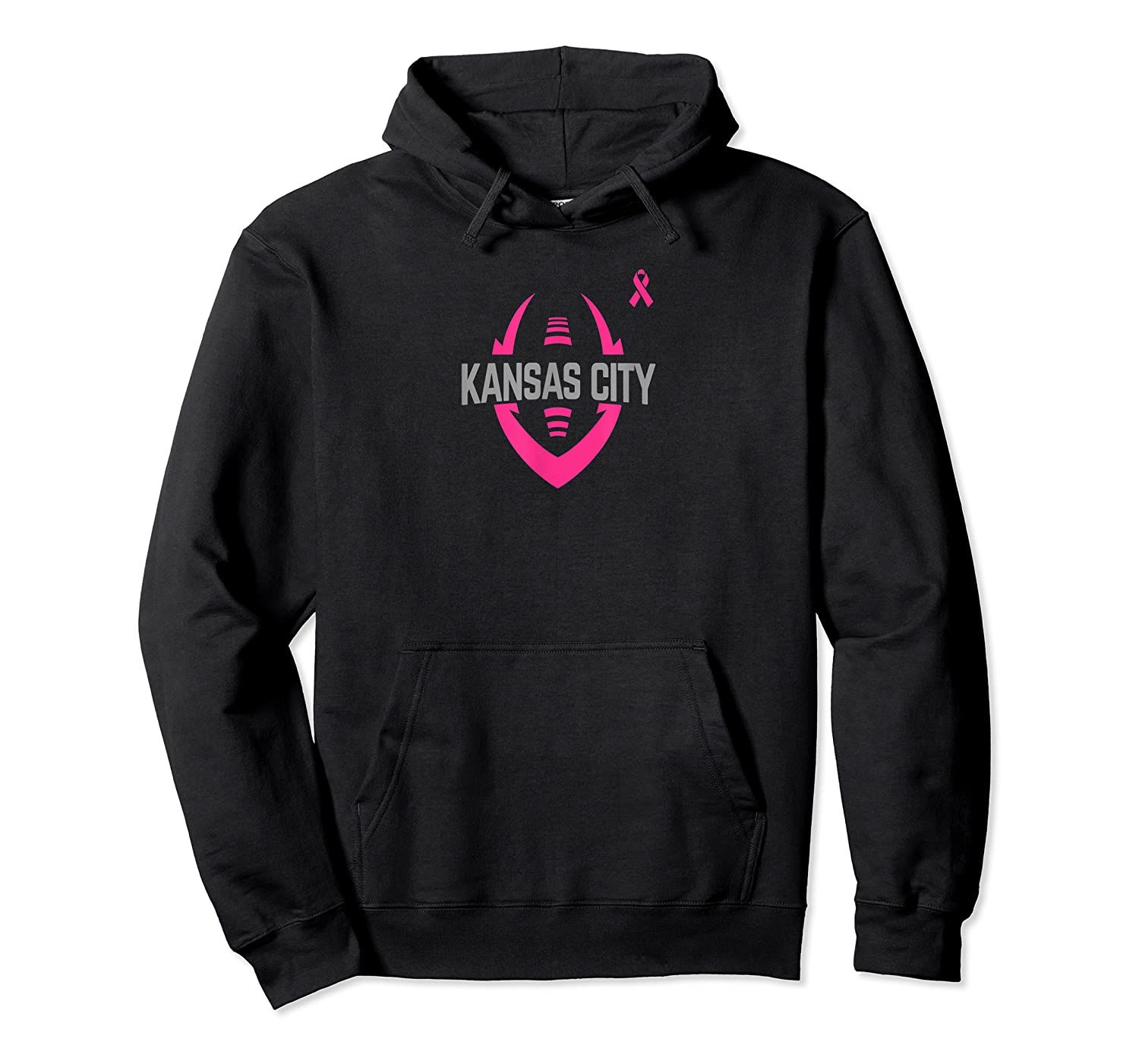 Football Breast Cancer Pink Ribbon Kansas City Pullover Hoodie, T-Shirt, Sweatshirt