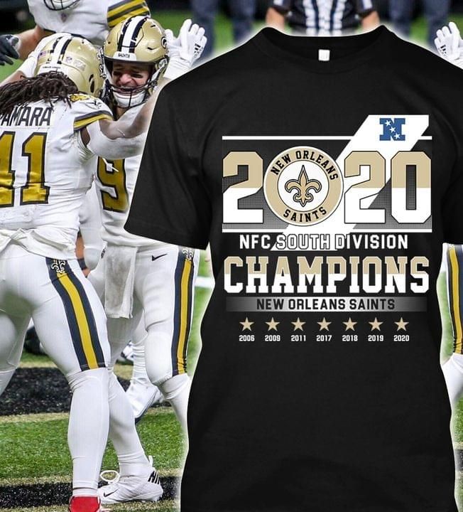 New orleans saints 2020 nfc south division champions for fans Tshirt Hoodie Sweater