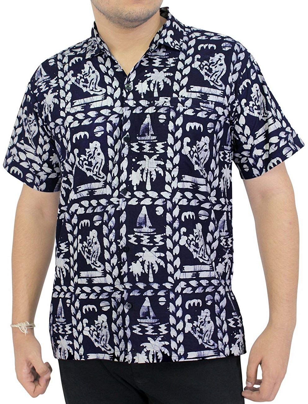 Abstract Blue High Quality Hawaiian Shirt Dhc18061647