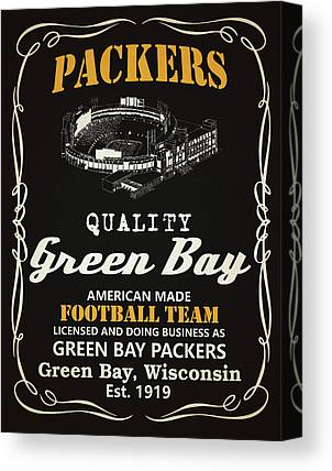 Green Bay Packers Whiskey Joe Hamilton Canvas Print