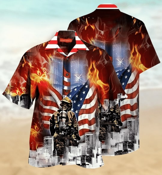 Firefighter Hawaii Shirt Unisex Adult Ha38800