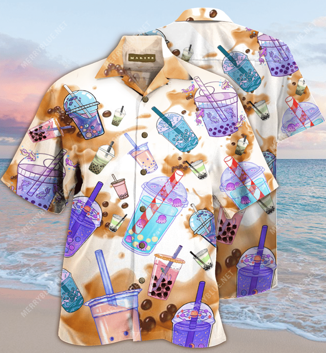 Amazing Bubble Tea Unisex Hawaiian Shirt