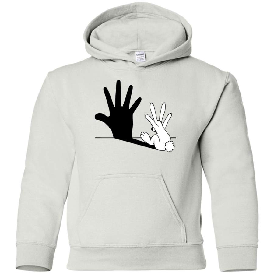 AGR Rabbit Hand Shadow Youth Pullover Hoodie